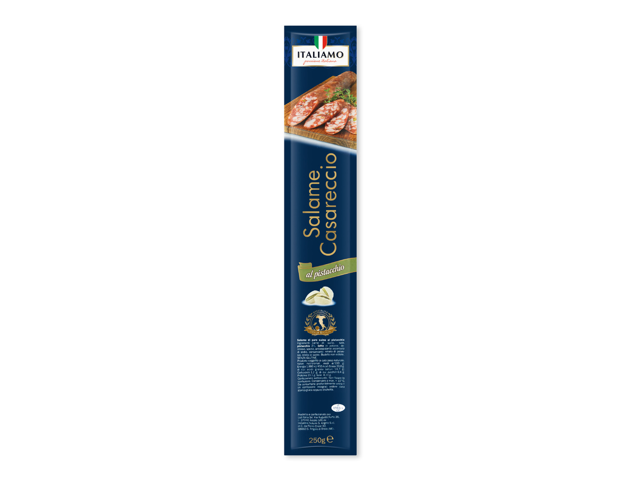 SALAMI MED PISTAGENÖTTER