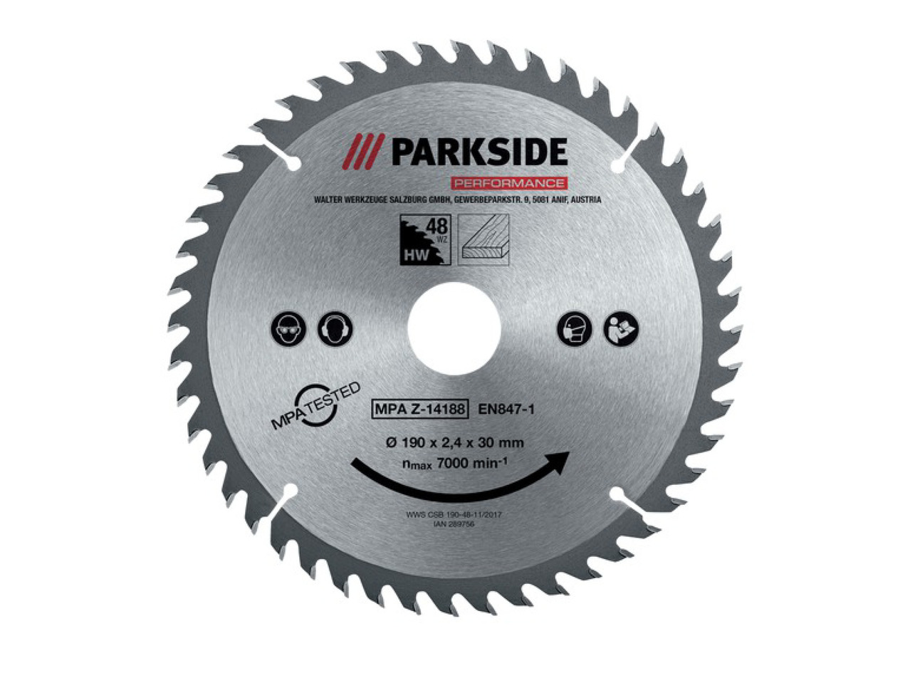 PARKSIDE PERFORMANCE(R) Rundsavklinge