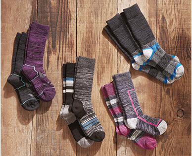 Adult's Wool Rich Hiking Socks 2pk