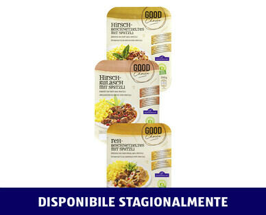 GOOD CHOICE 
 PIATTI A BASE DI SELVAGGINA