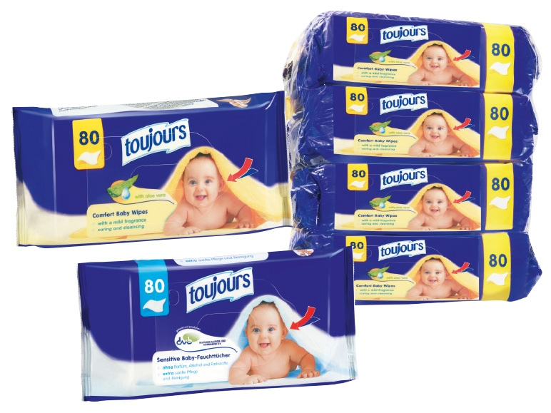 TOUJOURS Babyfeuchttücher 320 Blatt