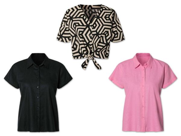 Damen Leinenbluse