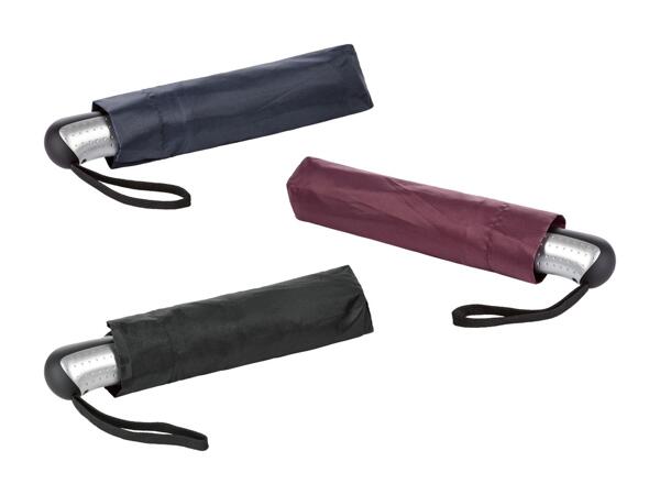 Parapluie de poche avec bandes rétroréfléchissantes