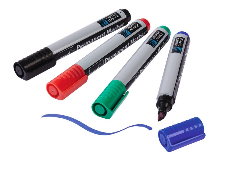 Permanent Markers, 4 pieces