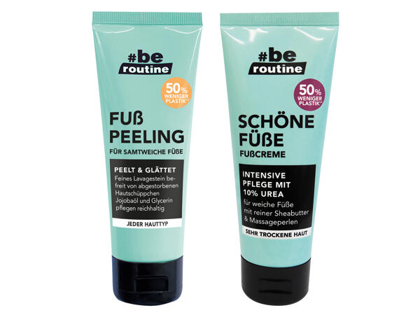 Fußcreme oder Fußpeeling
