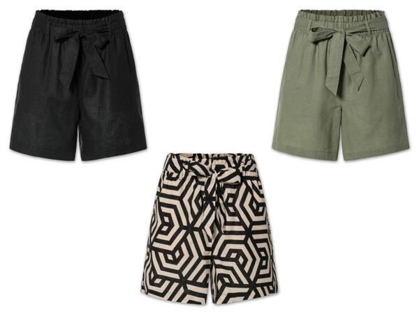 Damen Leinenshorts