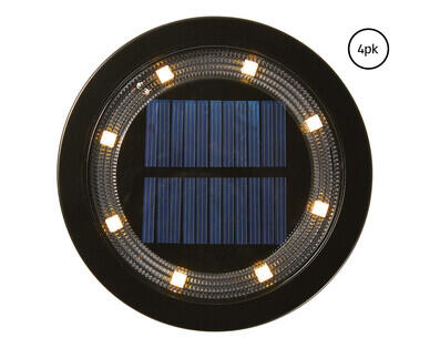 Solar Disc Lights 4pk