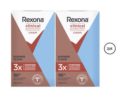 Rexona Clinical Protection Antiperspirant Deodorant 96 Hour 2 x 48g