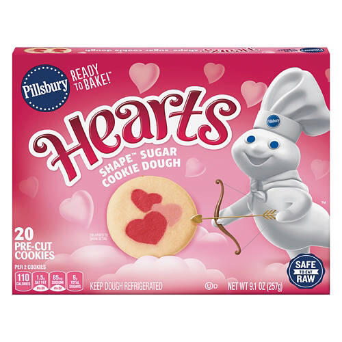 Heart Shaped Sugar Cookie Dough, 20 count
