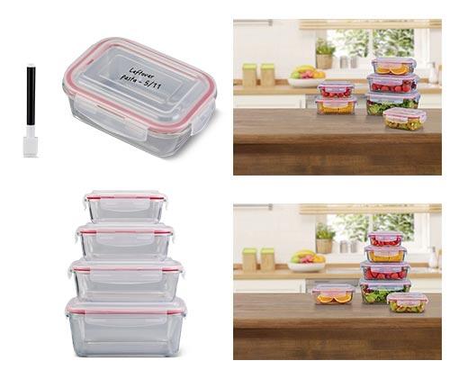 Crofton 
 12-Piece Glass Bowl Set with Snap Lids
