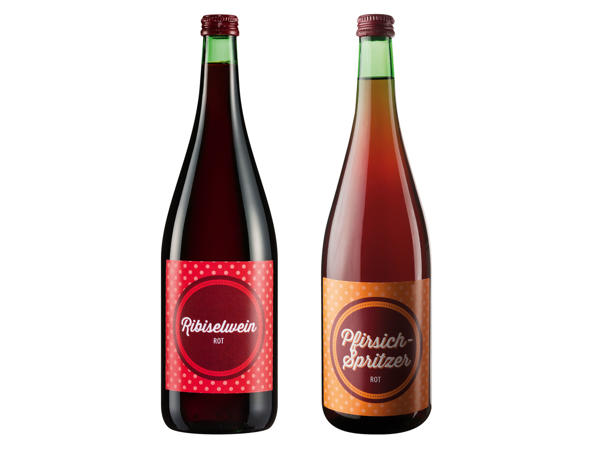 Ribiselwein, Pfirsich-Spritzer oder Johannisbeerwein