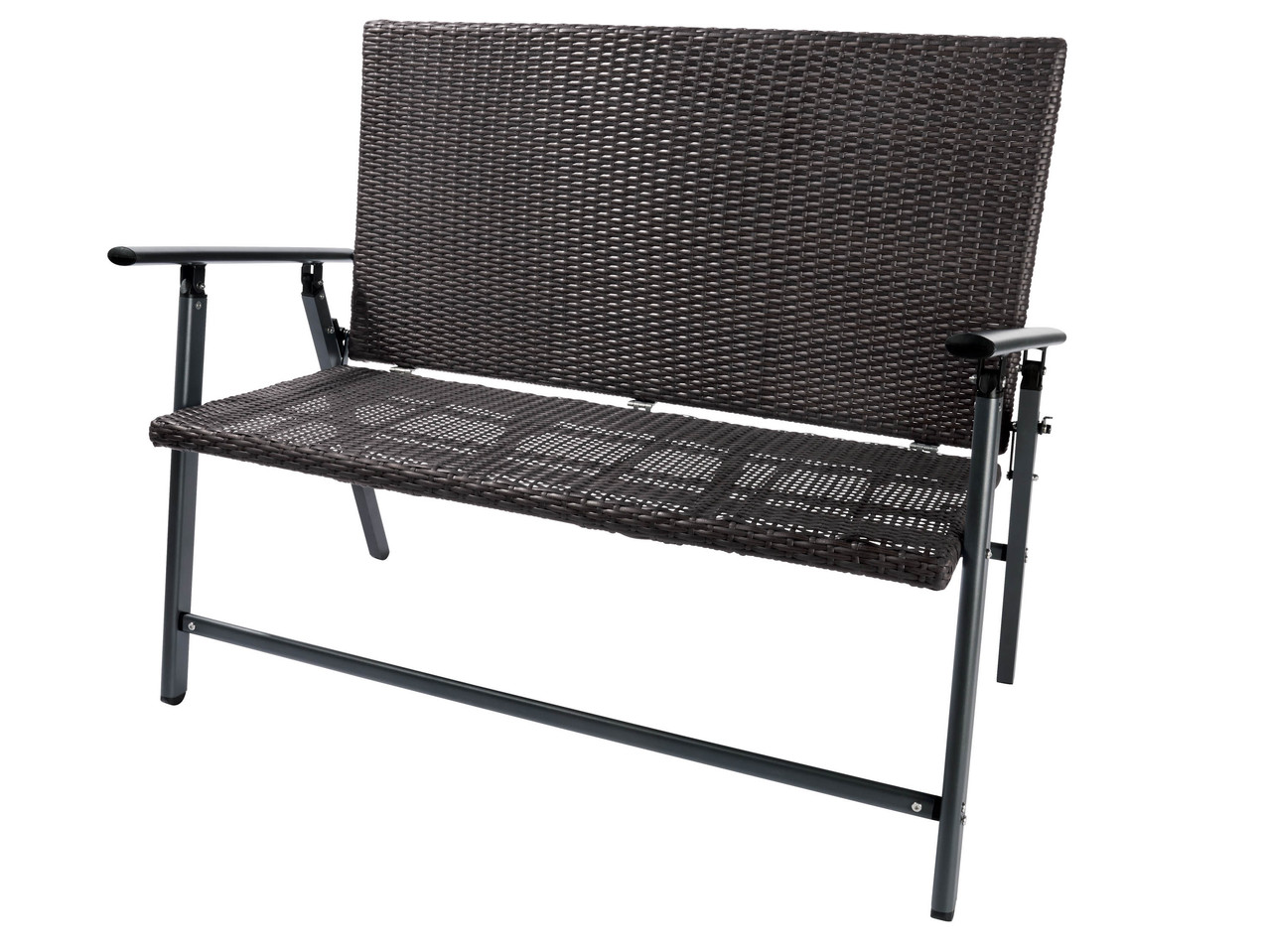 FLORABEST Wicker Folding Bench