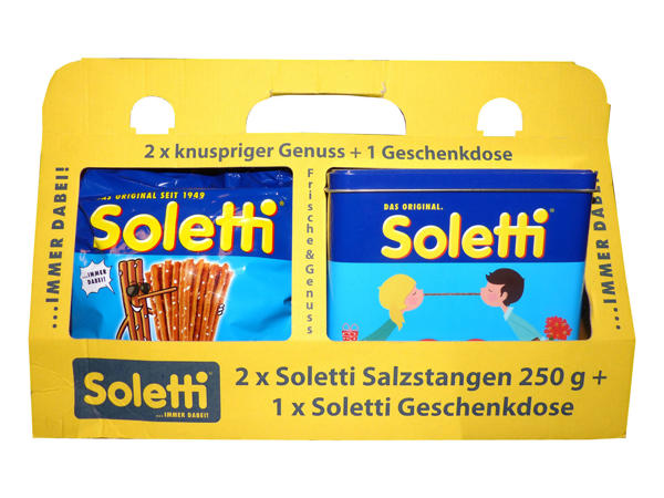 SOLETTI Salzstangen und Geschenkdose