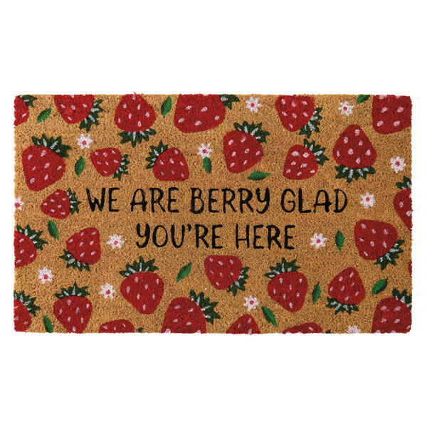 KIRKTON HOUSE Summer Coir Mat - Strawberries US