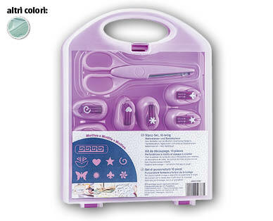 Set punzonatrice, 10 pezzi
