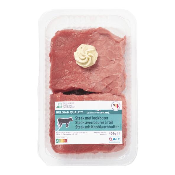 Steak mit Knoblauchbutter