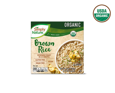 Simply Nature Organic Brown or Jasmine Rice