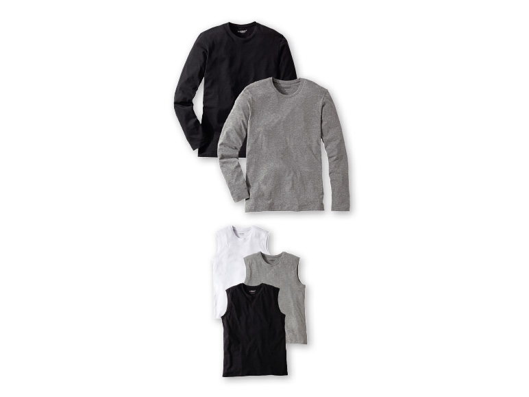 Livergy Men's Long-Sleeved Tops or Vests