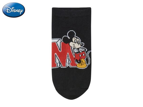 Disney Kids' Mickey Mouse Trainer Socks - 3 Pairs
