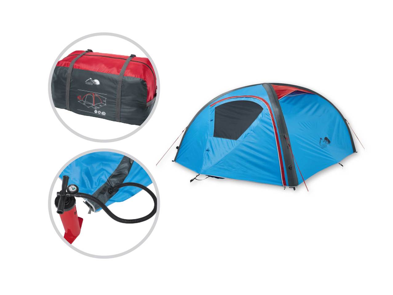 CRIVIT 2-Man Inflatable Tent