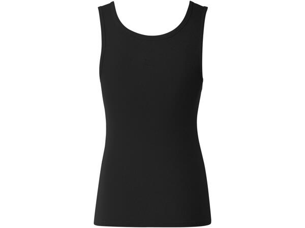 Ribbad topp, 2-pack
