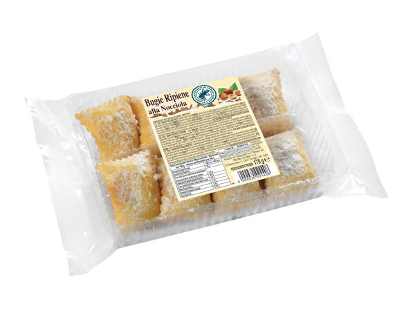 "Bugie" with a Hazelnut Filling