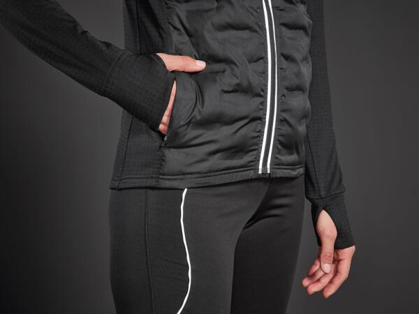 Ladies' hybrid thermal jacket