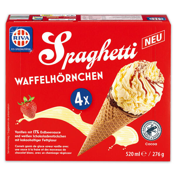 Spaghetti / Softeis Waffelhörnchen