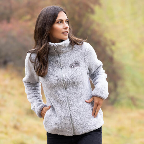 Plüsch Fleece-Jacke