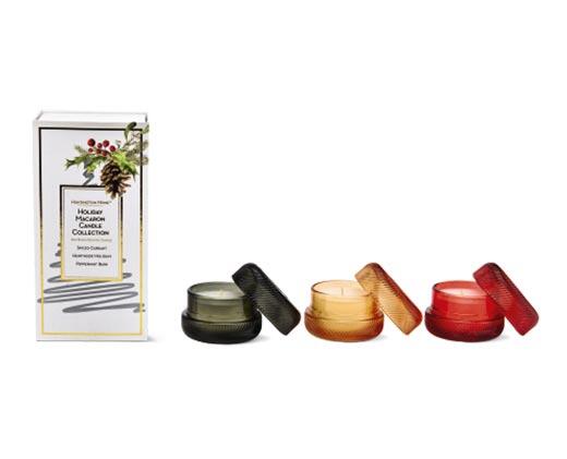 Huntington Home 
 Holiday Macaron Candle Collection