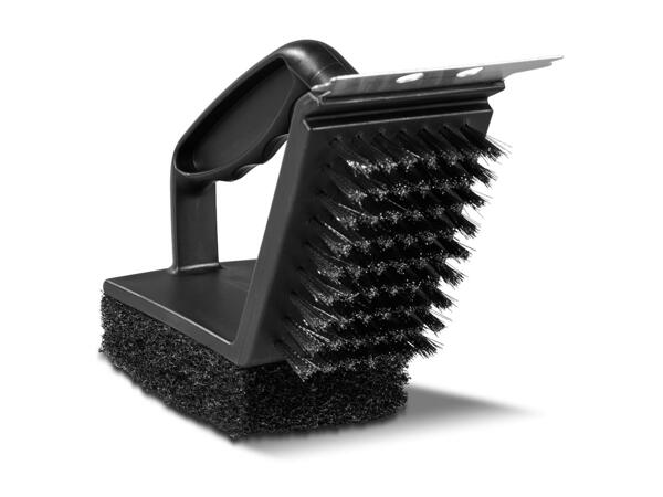 Grillmeister Barbecue Brush With Scraper And Scrubber