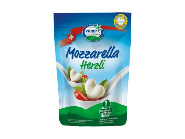 Cœurs de mozzarella Züger