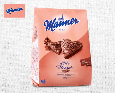 MANNER Rum-Trüffel-Herzen