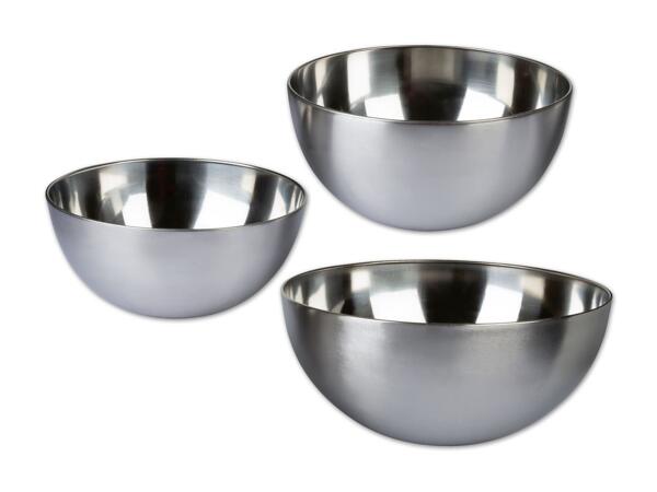 Edelstahl-Schüssel-Set, 3-teilig