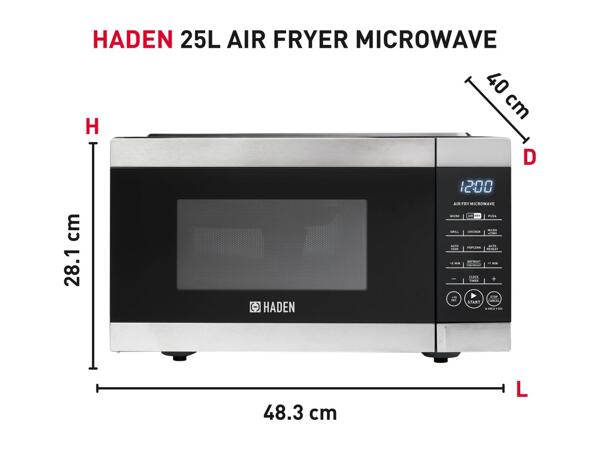 Haden 2 in 1 25L Air Fryer And Microwave