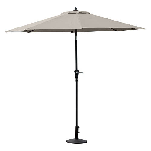 9' Long Aluminum Umbrella - Silver Lining