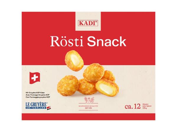 Snack de rösti et Gruyère AOP