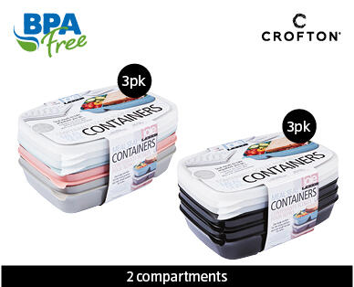 Meal Prep Storage Containers 3 Pack