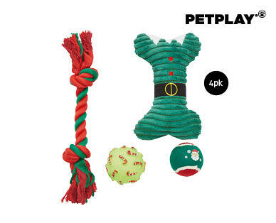 4 Piece Dog Toy Gift Pack