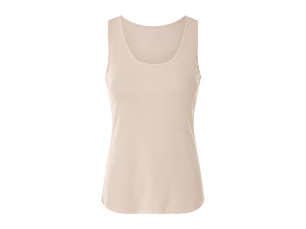 Esmara Ladies' Beige Vest Tops - 2 Pack