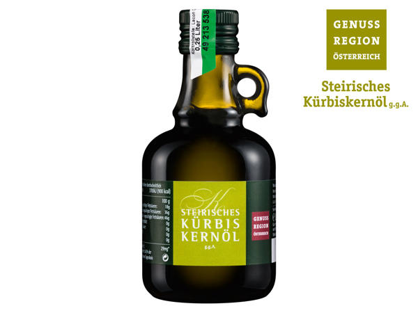 GENUSS REGION ÖSTERREICH Steirisches Kürbiskernöl g.g.A.