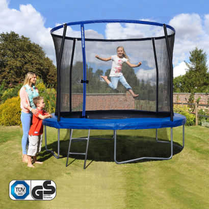 Trampolin med sikkerhedsnet