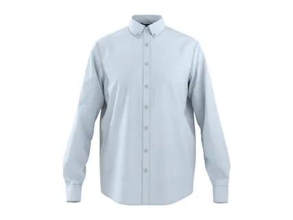 ESMARA MEN Men's Blue Linen Shirt