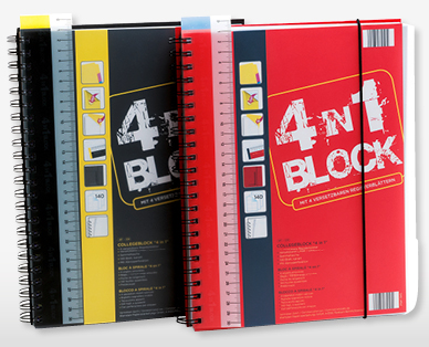 Collegeblock 4 in 1