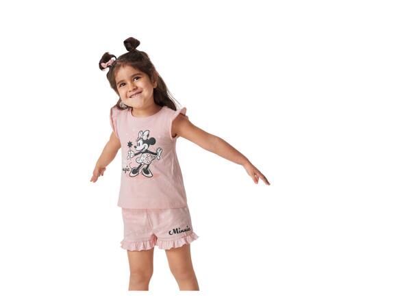 Girls' short pyjama set Girls' Short Pyjama Set "Mickey Mouse, Peanuts"