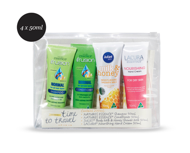 WOMENS HEALTH AND BEAUTY TRAVEL PACK 4 X 50ML