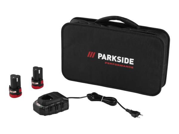 Parkside Performance 12V Starter Set Cordless Drill Driver & Cordless Impact Screwdriver