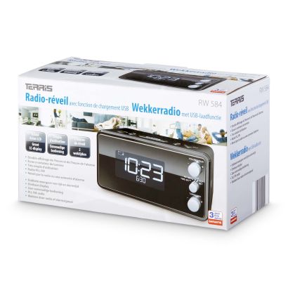 Radio-réveil avec chargeur USB
