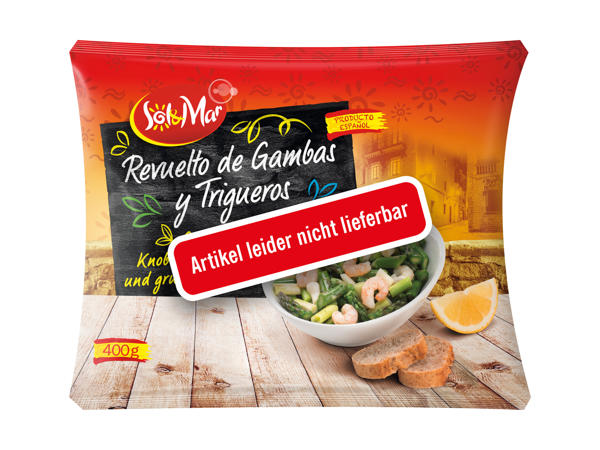 Garnelen mit grünem Spargel