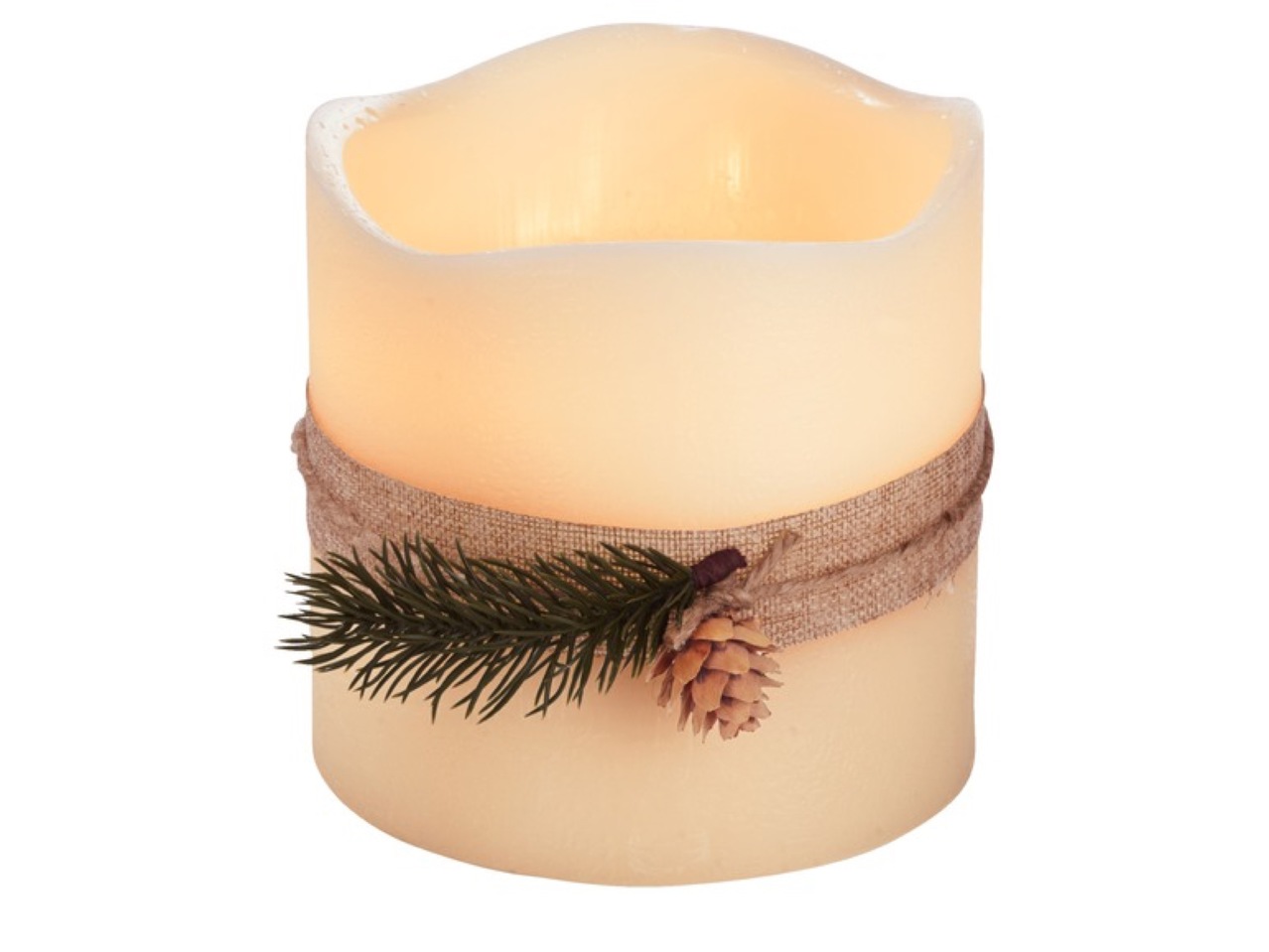 Vaxljus med LED-lampa1